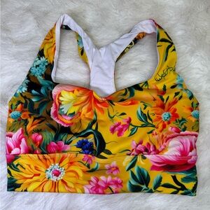 Vibrant Floral Sports Bra